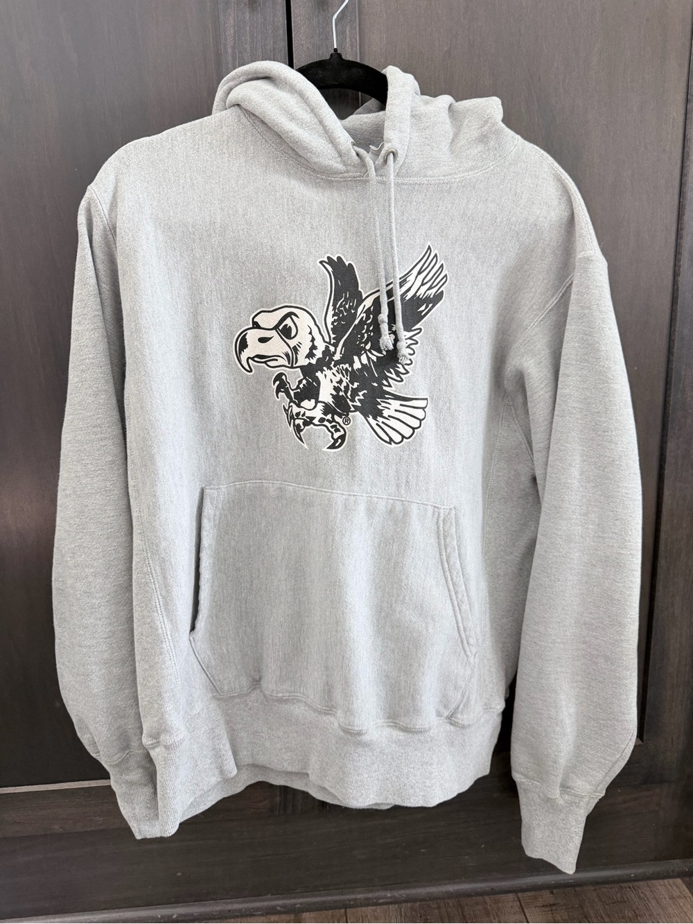 Champion Iowa Hawkeyes Graphic Hooded Sweatshirt - Mens Medium